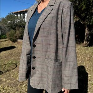 L*Space Classic Checkered Blazer